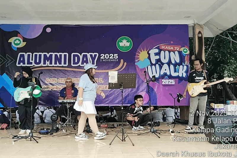 Jalan Santai Alumni Day 2025 Hadirkan Kemeriahan, 25 Angkatan SMAN 72 Jakarta Berkumpul dari 1986 hingga 2015 di Kodamar AL